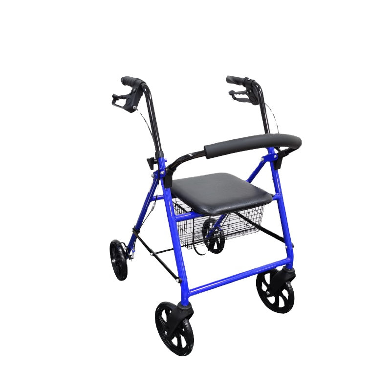 Déambulateur Rollator pliable léger en aluminium pour personnes agées