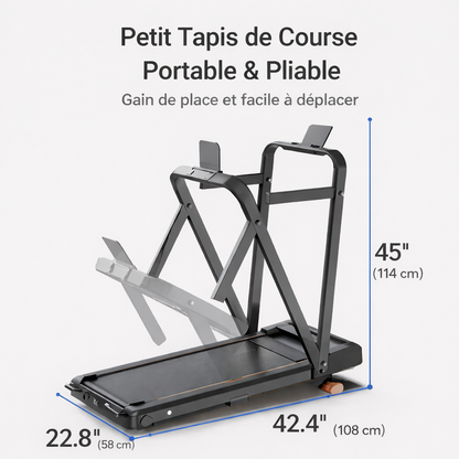 EvoStep 16 - Tapis de marche pliable 3-en-1  inclinable