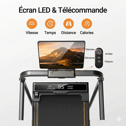 EvoStep 16 - Tapis de marche pliable 3-en-1  inclinable